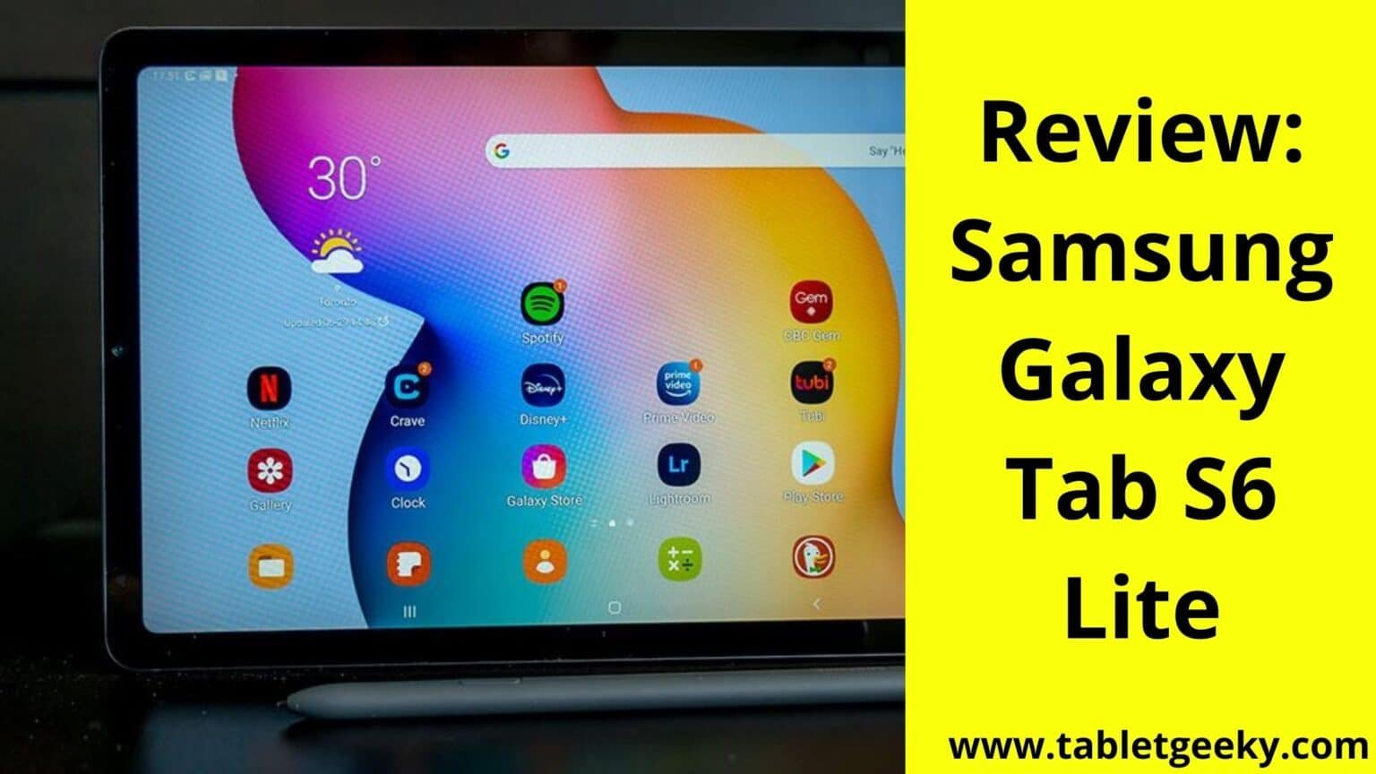 samsung galaxy tab s6 lite tablet review