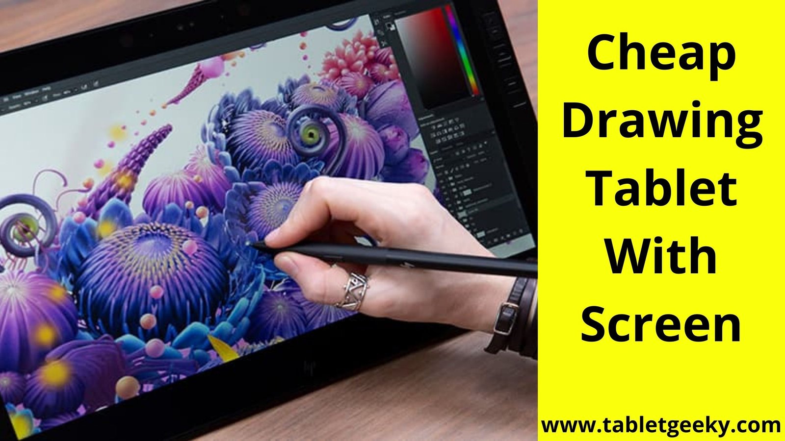 Premium PSD  Drawing tablet with screen mockup 02